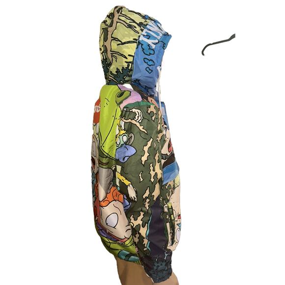 Members Only Nickelodeon Rugrats 1/2 Zip Pullover Windbreaker Mens Sz Small Y2K - Picture 5 of 14